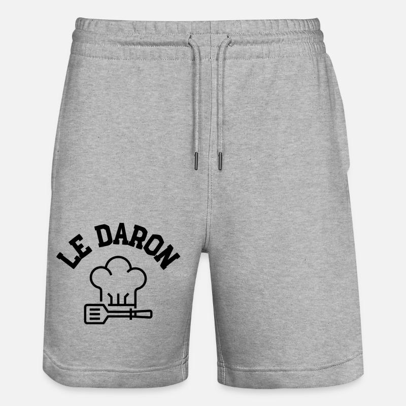 Le daron - Short de jogging bio TRAINER Stanley/Stella unisexe - gris chiné