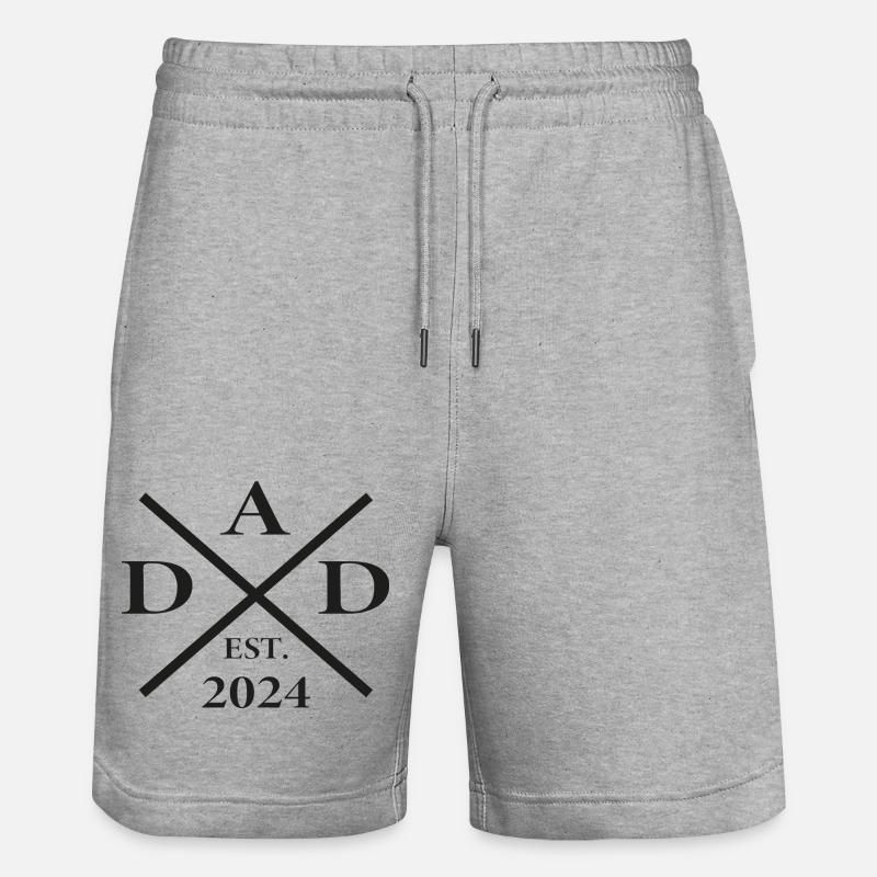 Dad - Daddy - papa - Short de jogging bio TRAINER Stanley/Stella unisexe - gris chiné