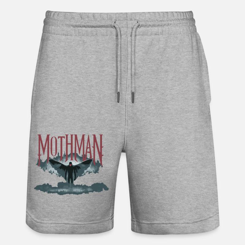 MOTHMAN - Short de jogging bio TRAINER Stanley/Stella unisexe - gris chiné
