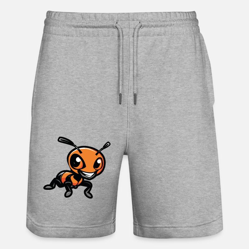 fourmi - Short de jogging bio TRAINER Stanley/Stella unisexe - gris chiné