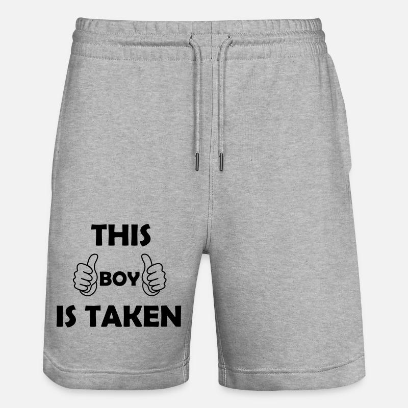 Ce garçon est pris - Short de jogging bio TRAINER Stanley/Stella unisexe - gris chiné