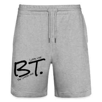 BT. - The Simple one - Stanley/Stella Unisex Bio Joggingshorts Trainer  - Grau meliert - Vorne - Nik (191cm) & Marisol (170cm)
