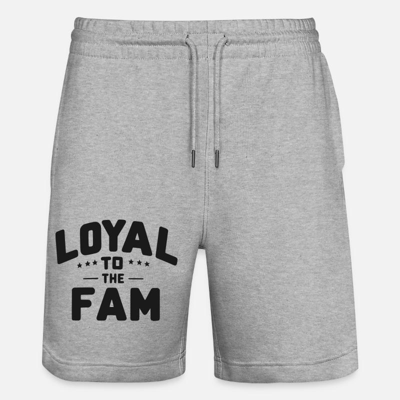Fidèle à la famille - Short de jogging bio TRAINER Stanley/Stella unisexe - gris chiné