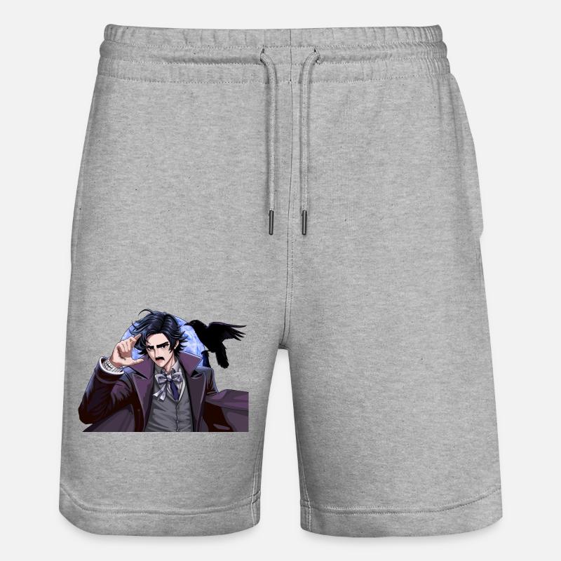 Edgar Allan Poe - Short de jogging bio TRAINER Stanley/Stella unisexe - gris chiné