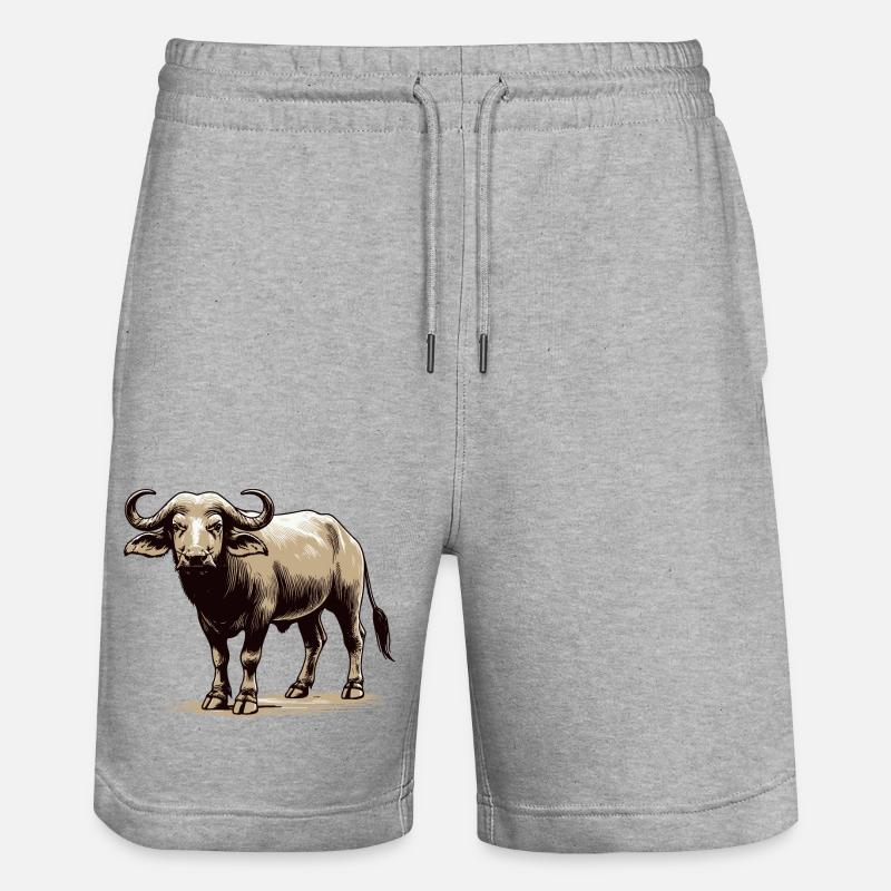 Buffle - Short de jogging bio TRAINER Stanley/Stella unisexe - gris chiné