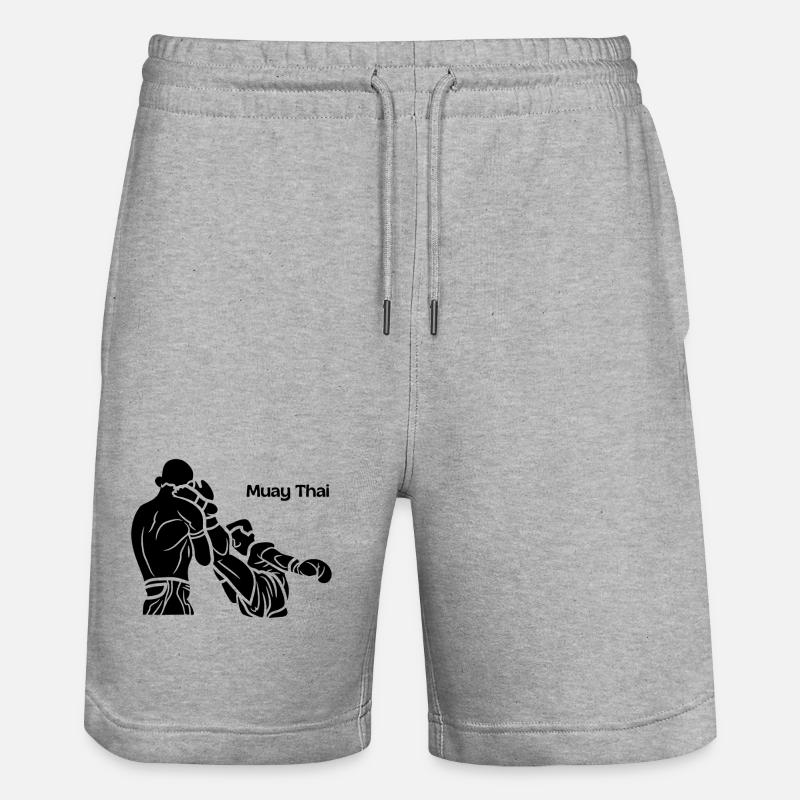 Muay Thaï - Short de jogging bio TRAINER Stanley/Stella unisexe - gris chiné