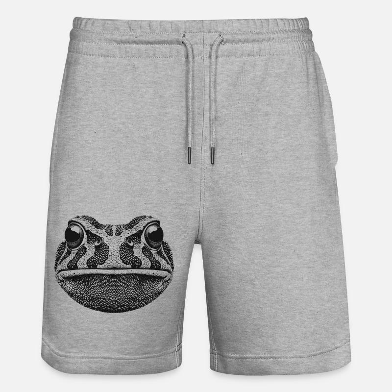 Frosch - Stanley/Stella Unisex Bio Joggingshorts Trainer - Grau meliert