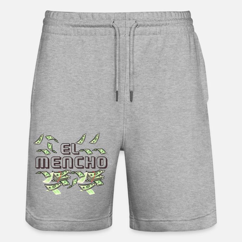 Le el mencho - Short de jogging bio TRAINER Stanley/Stella unisexe - gris chiné