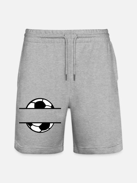 Fußball Soccer - Stanley/Stella Unisex Bio Joggingshorts Trainer - Grau meliert