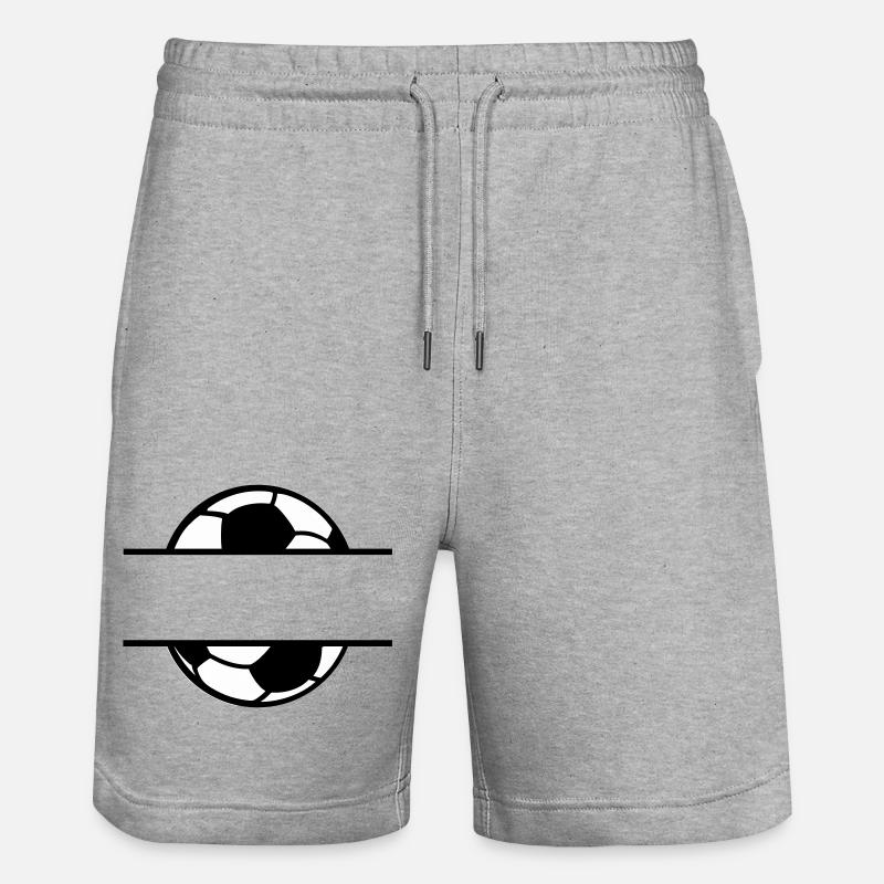 Fußball Soccer - Short de jogging bio TRAINER Stanley/Stella unisexe - gris chiné