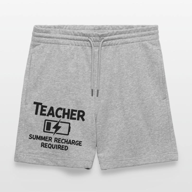 Teacher Summer Recharge Required Stanley/Stella Trainer Unisex Organic Jogging Shorts