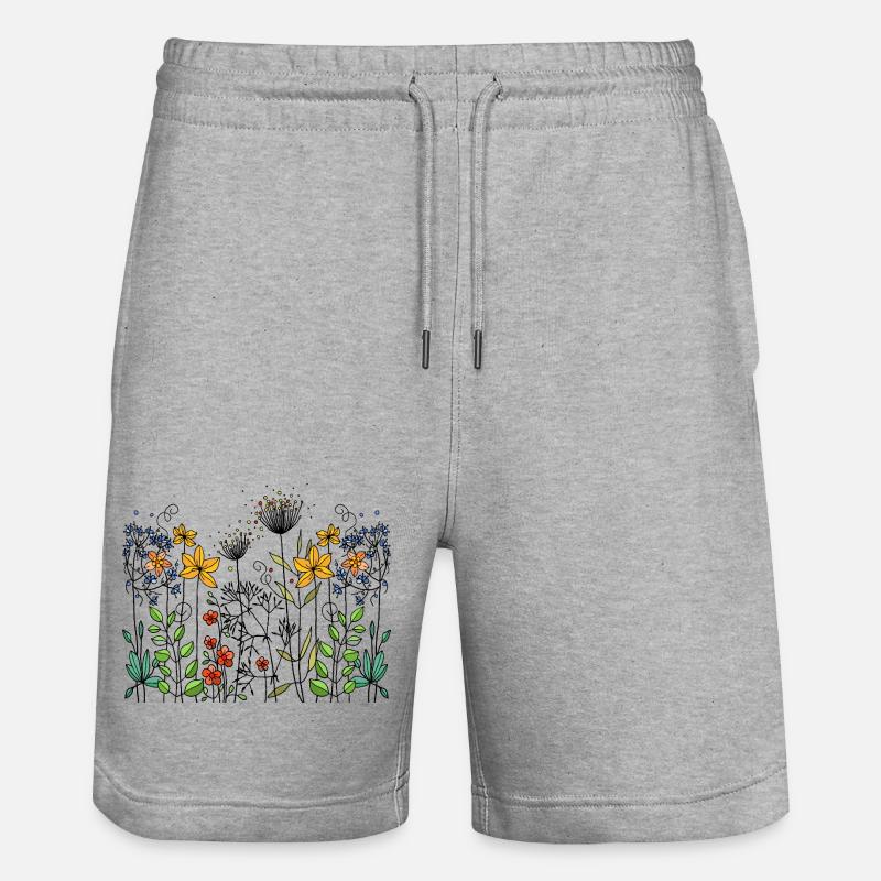 Fleur - Short de jogging bio TRAINER Stanley/Stella unisexe - gris chiné