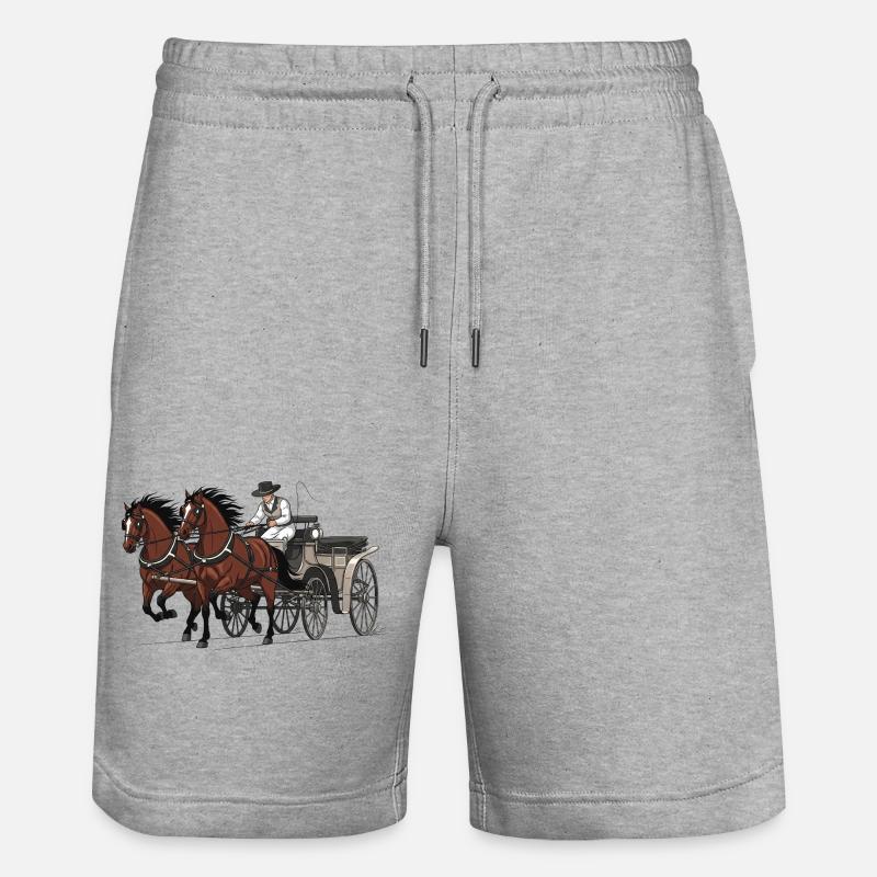 Calèche - Short de jogging bio TRAINER Stanley/Stella unisexe - gris chiné