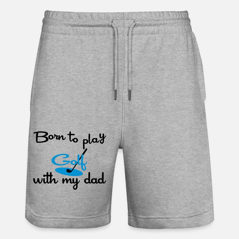 Énonciations drôles pour les golfeurs - Short de jogging bio TRAINER Stanley/Stella unisexe - gris chiné