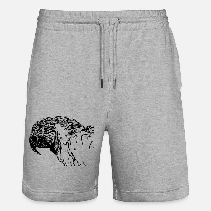 perroquet - Short de jogging bio TRAINER Stanley/Stella unisexe - gris chiné