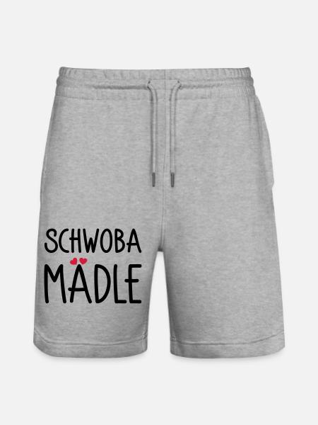 Schwoba Mädle - Stanley/Stella Unisex Bio Joggingshorts Trainer - Grau meliert