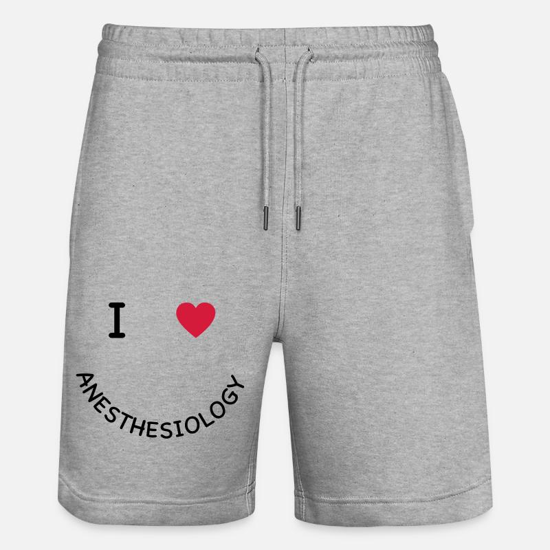 anesthésie - Short de jogging bio TRAINER Stanley/Stella unisexe - gris chiné