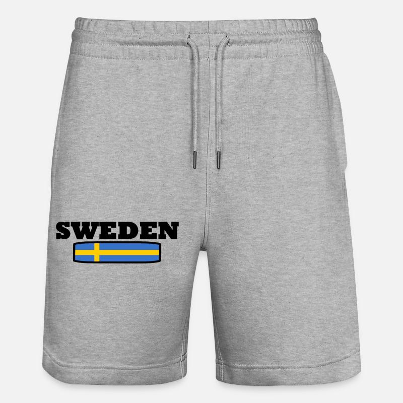 SUÈDE - Short de jogging bio TRAINER Stanley/Stella unisexe - gris chiné