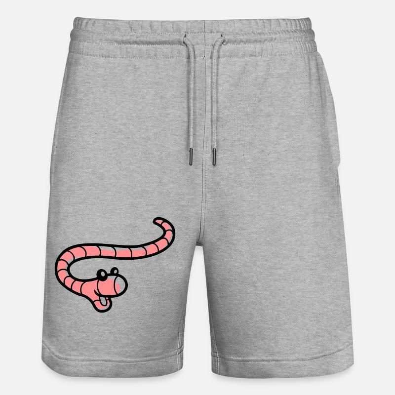 Petit ver joyeux - Short de jogging bio TRAINER Stanley/Stella unisexe - gris chiné