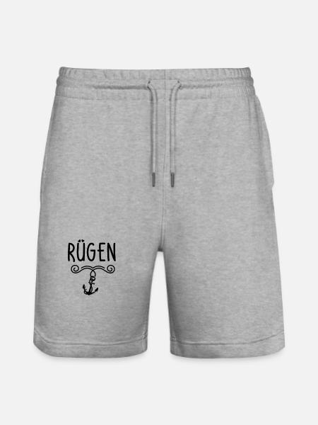 rebuke - Stanley/Stella Trainer Unisex Organic Jogging Shorts - heather grey