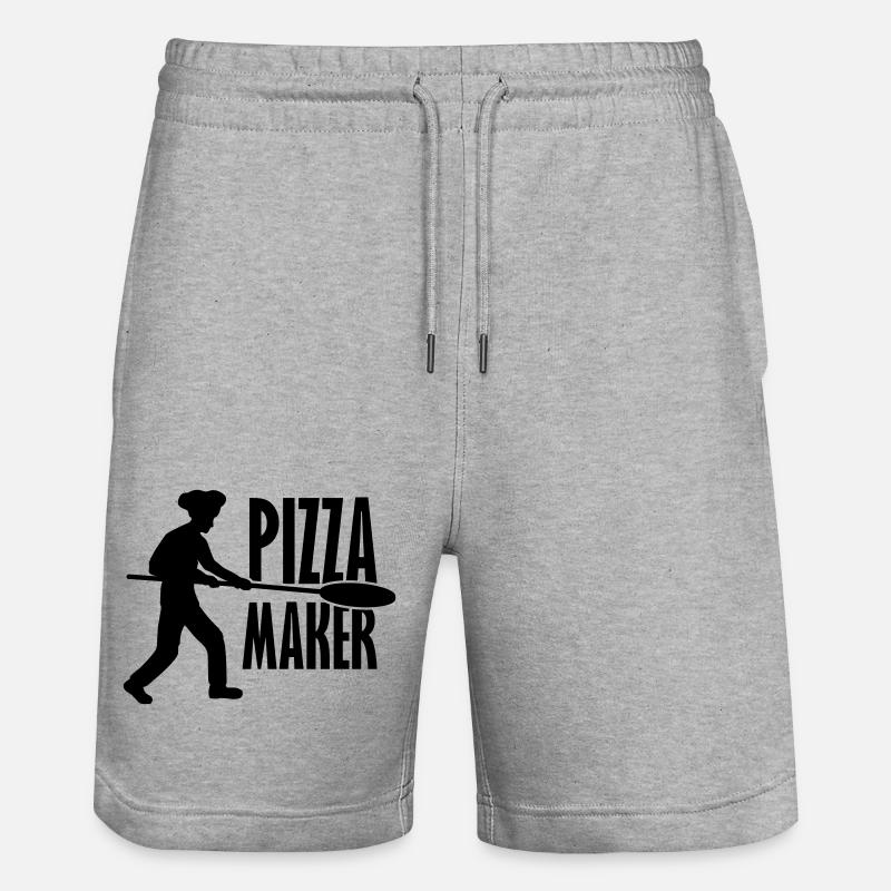 Pizza Pusher Pizza Maker - Short de jogging bio TRAINER Stanley/Stella unisexe - gris chiné