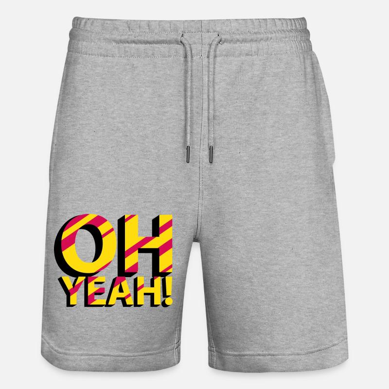 OH OUI! - Short de jogging bio TRAINER Stanley/Stella unisexe - gris chiné