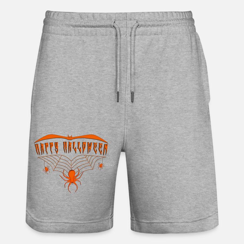 Halloween Joyeux Halloween - Short de jogging bio TRAINER Stanley/Stella unisexe - gris chiné