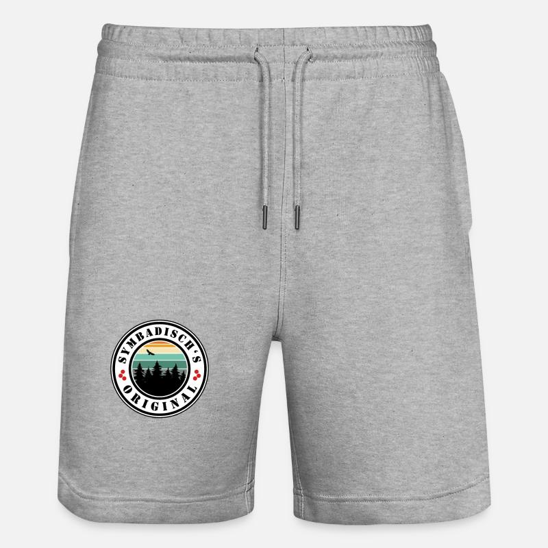 L’original de Symbadisch - Short de jogging bio TRAINER Stanley/Stella unisexe - gris chiné