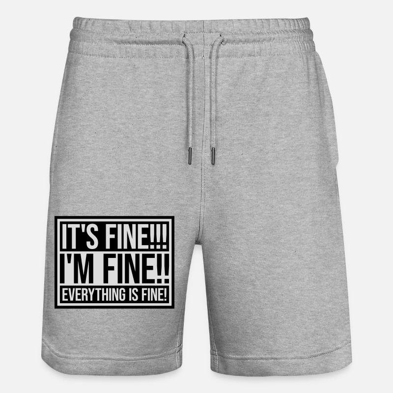Tout va bien devis - Short de jogging bio TRAINER Stanley/Stella unisexe - gris chiné