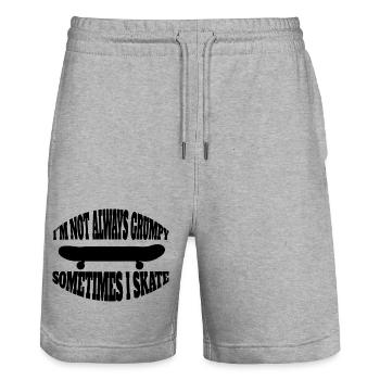 Skateboard Skaten Skateboarding Skater Longboard - Stanley/Stella Unisex Bio Joggingshorts Trainer  - Grau meliert - Vorne - Nik (191cm) & Marisol (170cm)