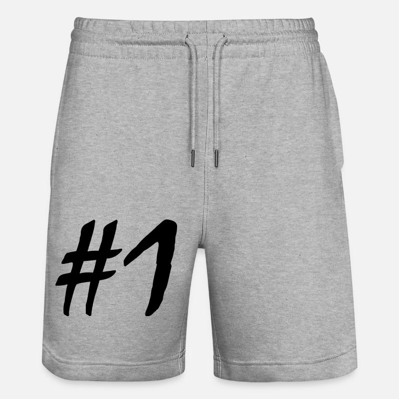 #1 - Short de jogging bio TRAINER Stanley/Stella unisexe - gris chiné