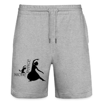 Dancing Dance Music - Stanley/Stella Unisex Bio Joggingshorts Trainer  - Grau meliert - Vorne - Nik (191cm) & Marisol (170cm)