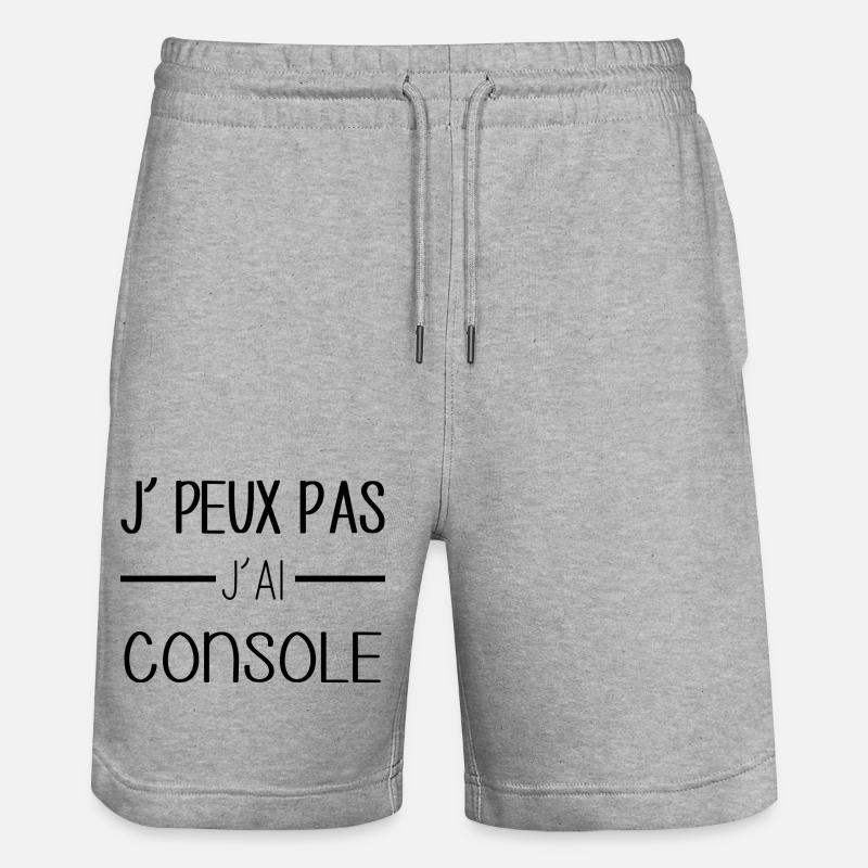 Console de jeux - Short de jogging bio TRAINER Stanley/Stella unisexe - gris chiné