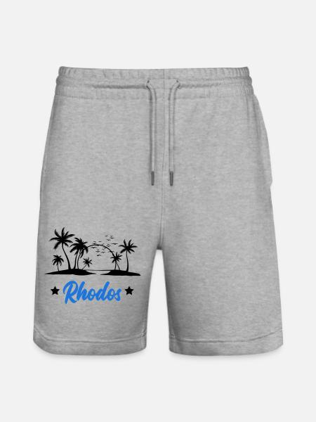 Rhodes - Stanley/Stella Trainer Unisex Organic Jogging Shorts - heather grey