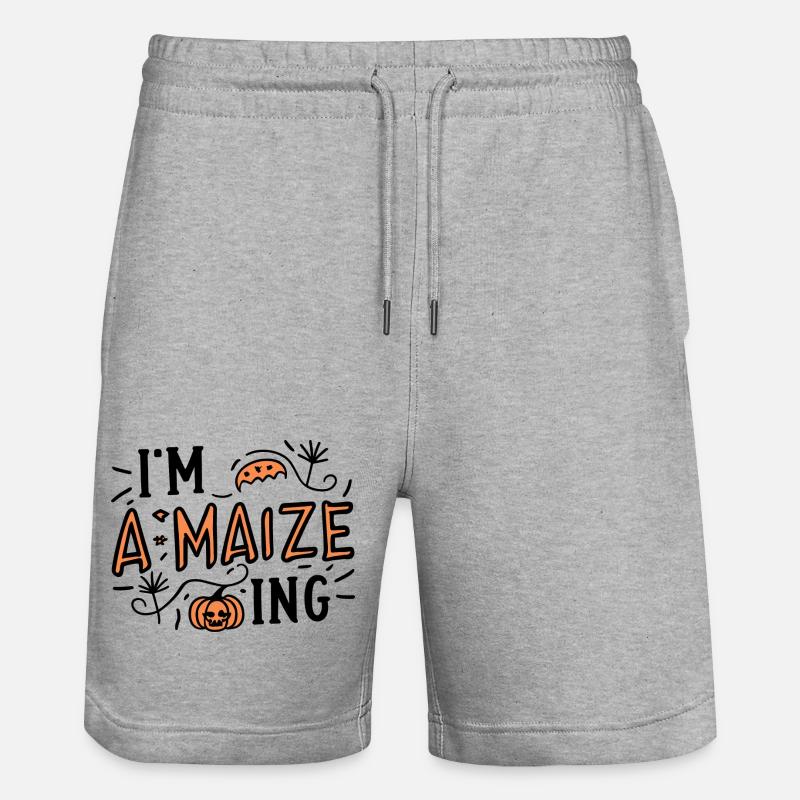 Je suis A-Maize-ing - Short de jogging bio TRAINER Stanley/Stella unisexe - gris chiné