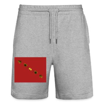 Gefühl der Liebe und des Lebens - Stanley/Stella Unisex Bio Joggingshorts Trainer  - Grau meliert - Vorne - Nik (191cm) & Marisol (170cm)