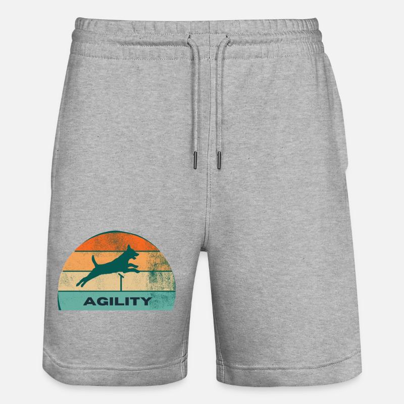 Sports canins - agility - Short de jogging bio TRAINER Stanley/Stella unisexe - gris chiné