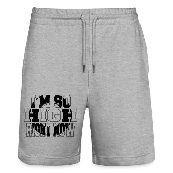 astronomy bday birthday gift astronomy tshirt - Stanley/Stella Unisex Bio Joggingshorts Trainer  - Grau meliert - Vorne - Nik (191cm) & Marisol (170cm)