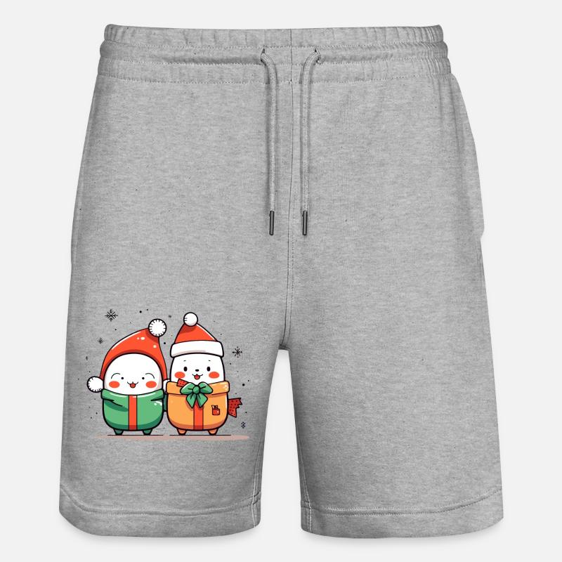 Copains de Noël - Short de jogging bio TRAINER Stanley/Stella unisexe - gris chiné