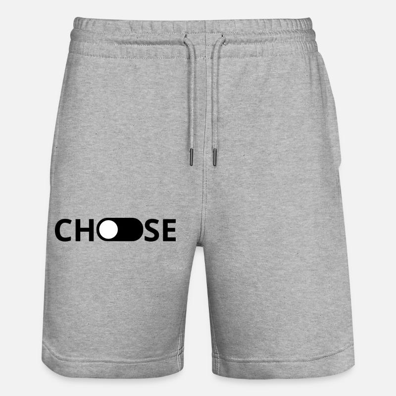 Choose - idée cadeau - Short de jogging bio TRAINER Stanley/Stella unisexe - gris chiné