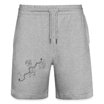 Muttertag - Perfekte Mama - Danke Mama - Stanley/Stella Unisex Bio Joggingshorts Trainer  - Grau meliert - Vorne - Nik (191cm) & Marisol (170cm)