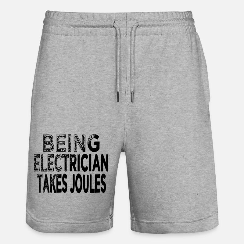 Socket Profession Electrical Engineering Cameraman - Stanley/Stella Trainer Unisex Organic Jogging Shorts - heather grey