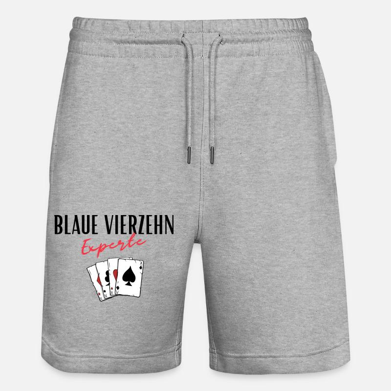 Bleu Quatorze Expert - Short de jogging bio TRAINER Stanley/Stella unisexe - gris chiné