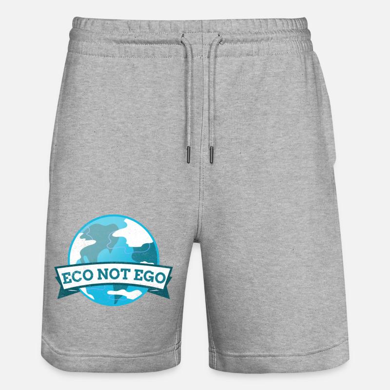 L’éco et non l’ego - Short de jogging bio TRAINER Stanley/Stella unisexe - gris chiné