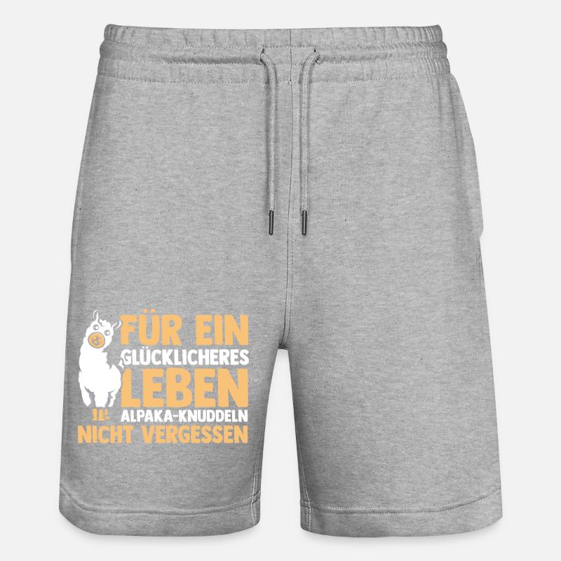 Alpaga - Short de jogging bio TRAINER Stanley/Stella unisexe - gris chiné