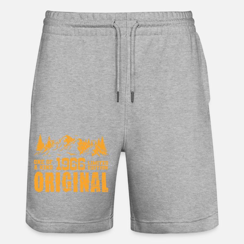 Cadeau d’anniversaire 1966 - 1966 - Short de jogging bio TRAINER Stanley/Stella unisexe - gris chiné
