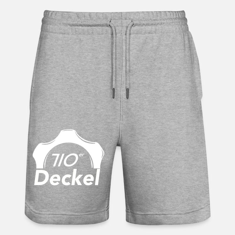 710er Deckel - Stanley/Stella Unisex Bio Joggingshorts Trainer  - Grau meliert