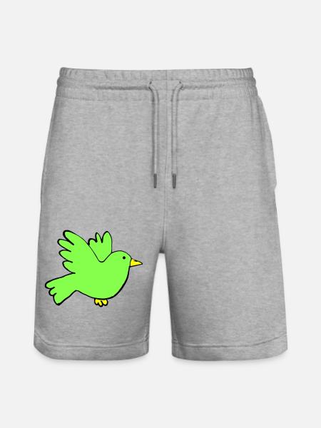 Couleurs des oiseaux - Short de jogging bio TRAINER Stanley/Stella unisexe - gris chiné
