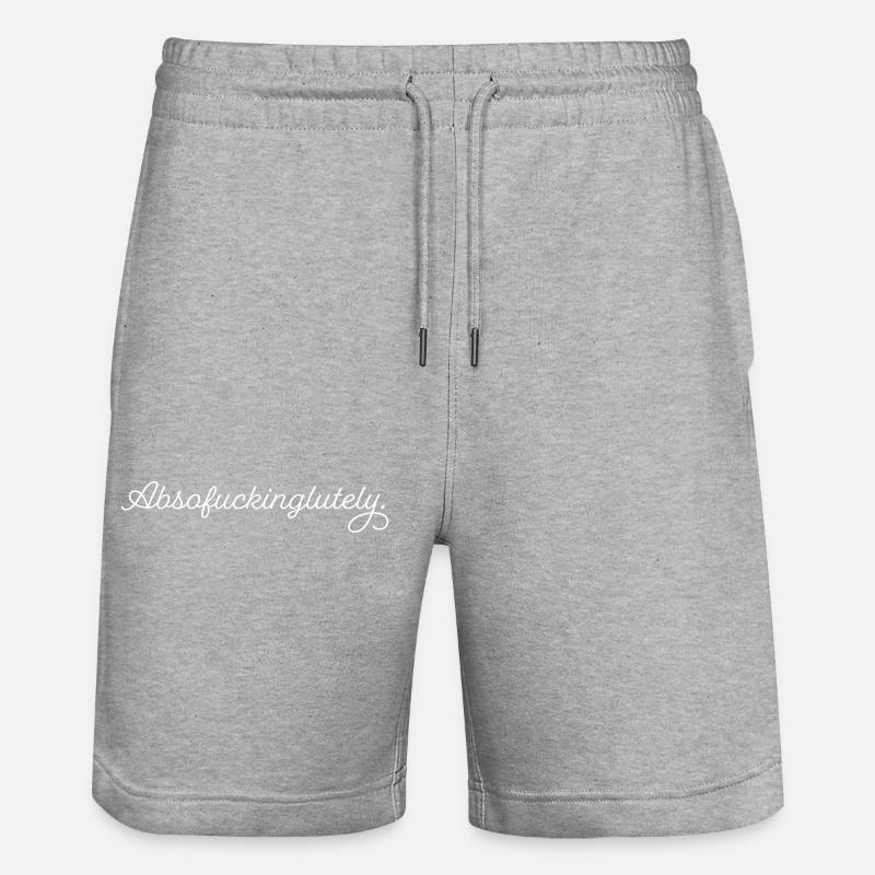 Absofuckinglument - Short de jogging bio TRAINER Stanley/Stella unisexe - gris chiné