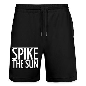 funny beach volleyball events birthday - Stanley/Stella Unisex Bio Joggingshorts Trainer  - Schwarz - Vorne - Nik (191cm) & Marisol (170cm)